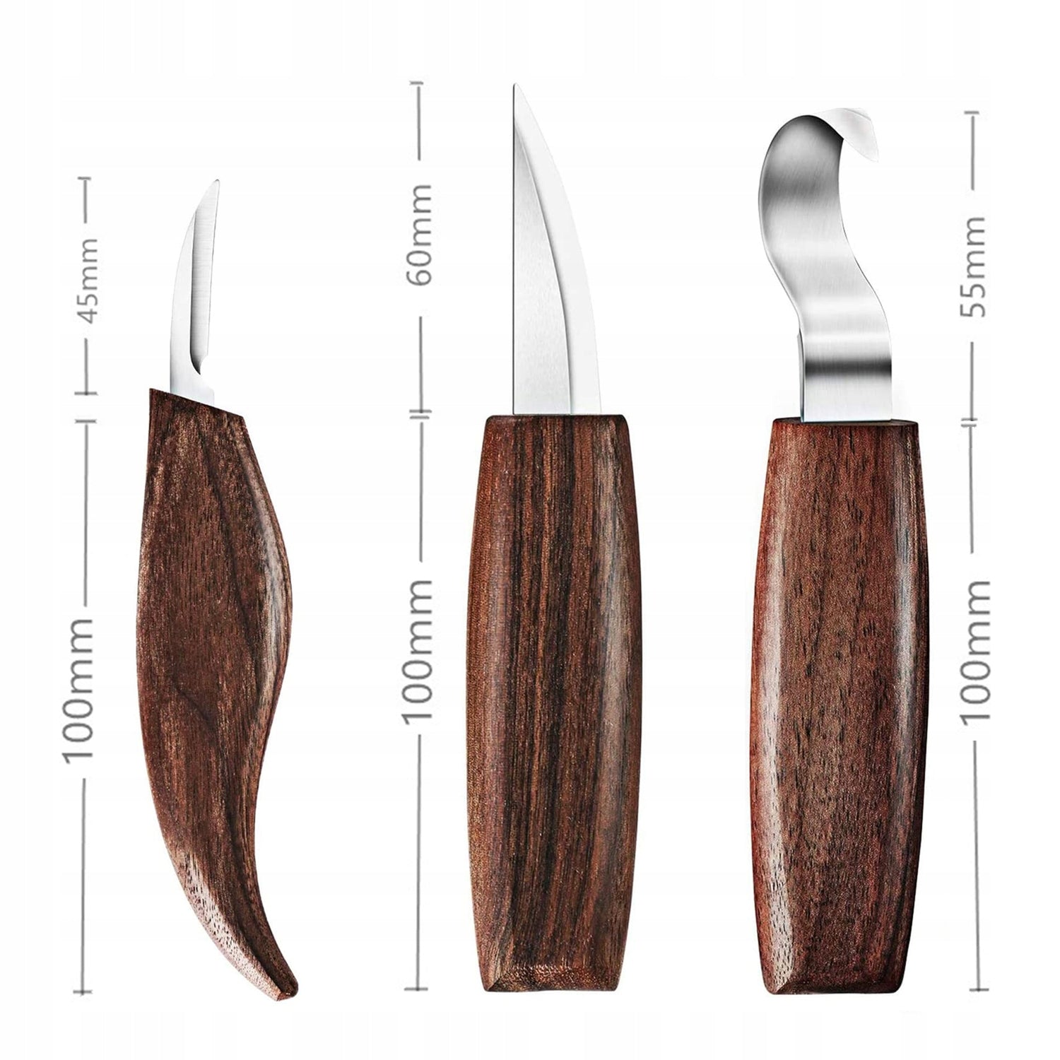 Wood carving knives woodcarving chisels carpentry woodcarving set 6 el. Packaging status original