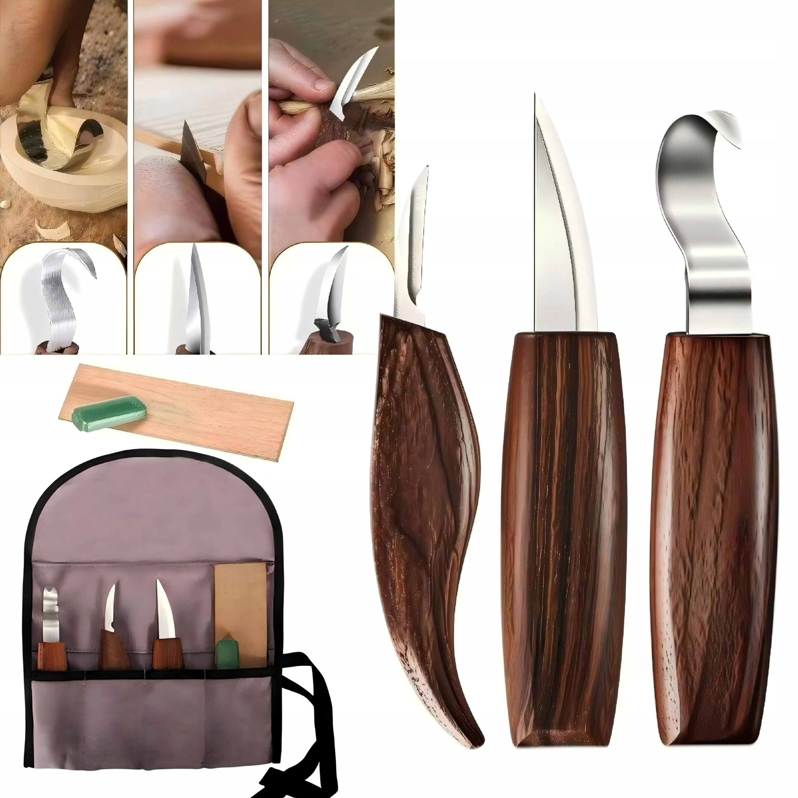 Wood carving knives woodcarving chisels carpentry woodcarving set 6 el.