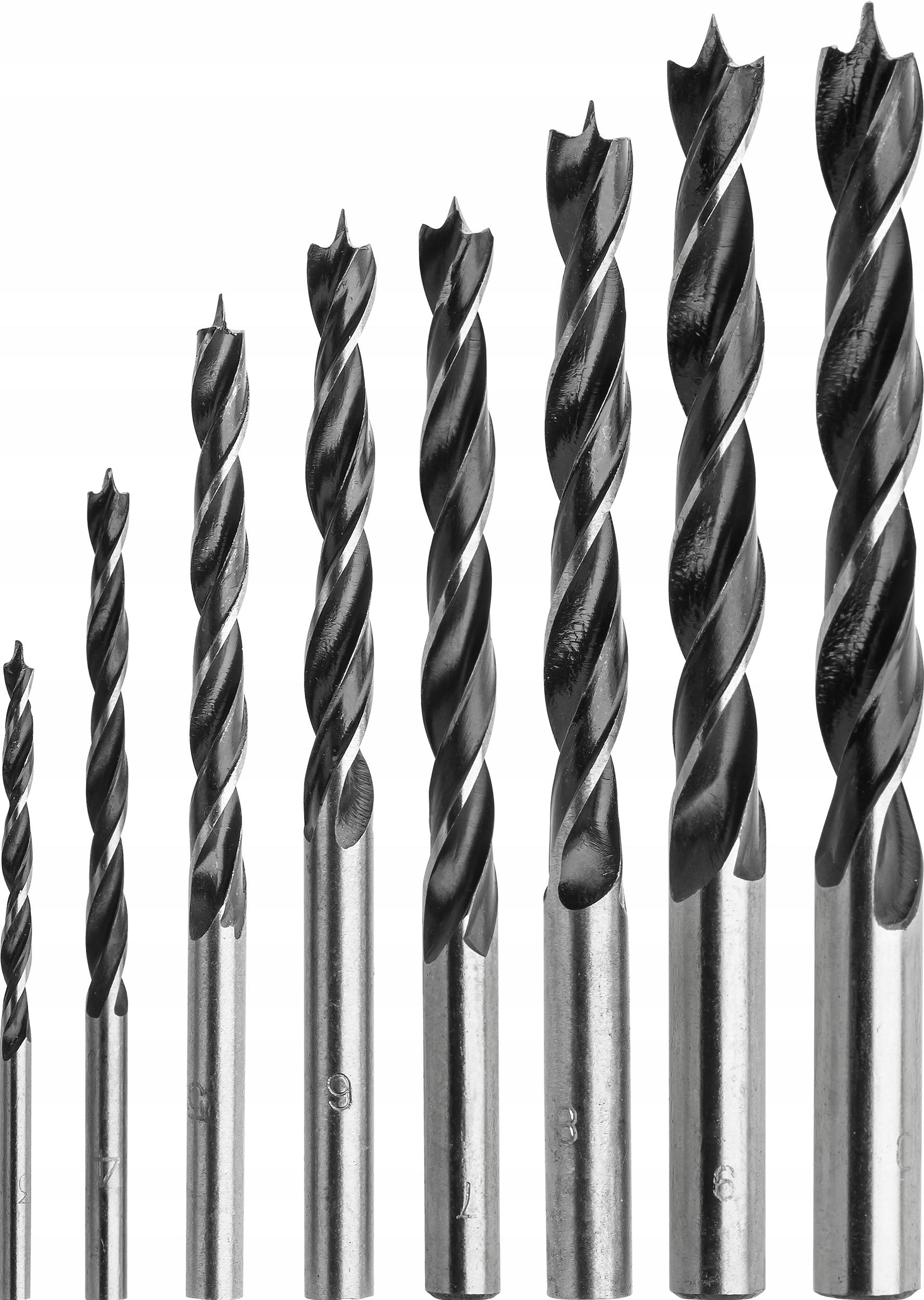 Wood drill bits 3-10mm 8pcs set for boards and beams DREL