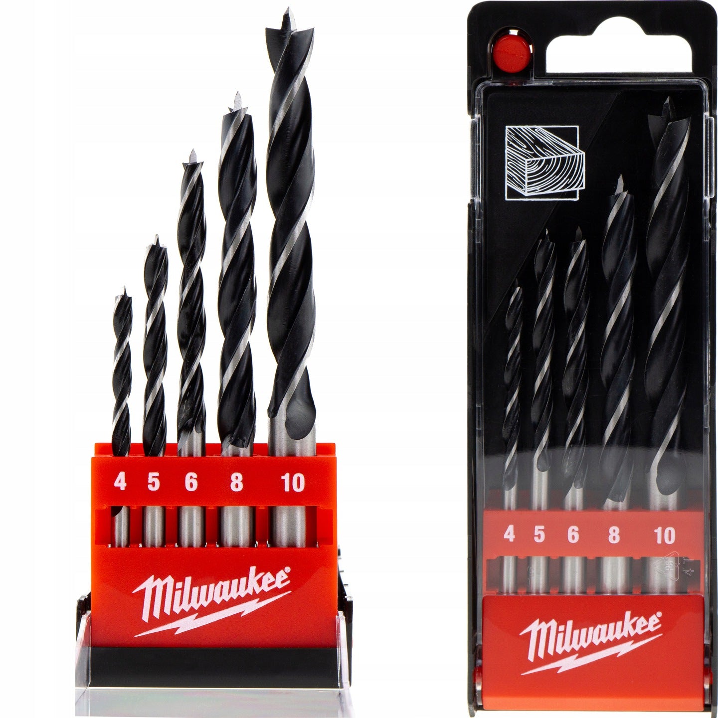 Wood drill bits Milwaukee set of 5pcs.