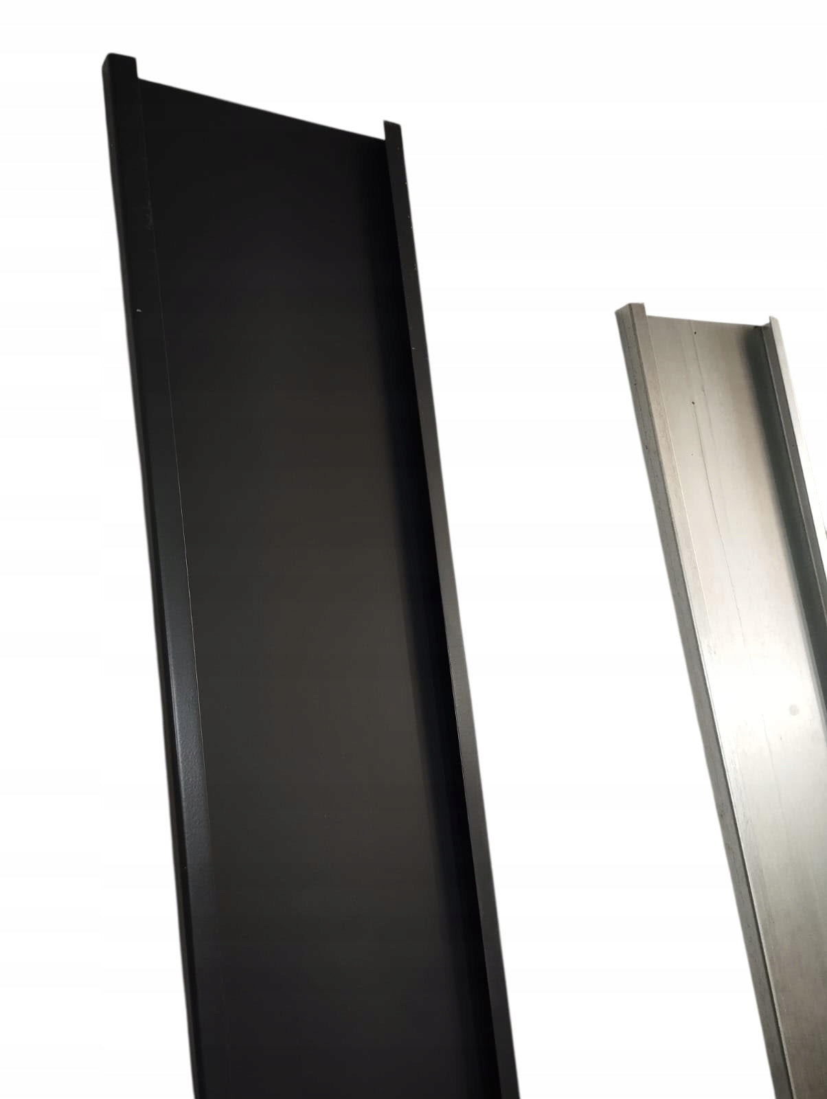 Wood-like metal bars profile 100x20 2,5mm for panel fence Element width 10 cm