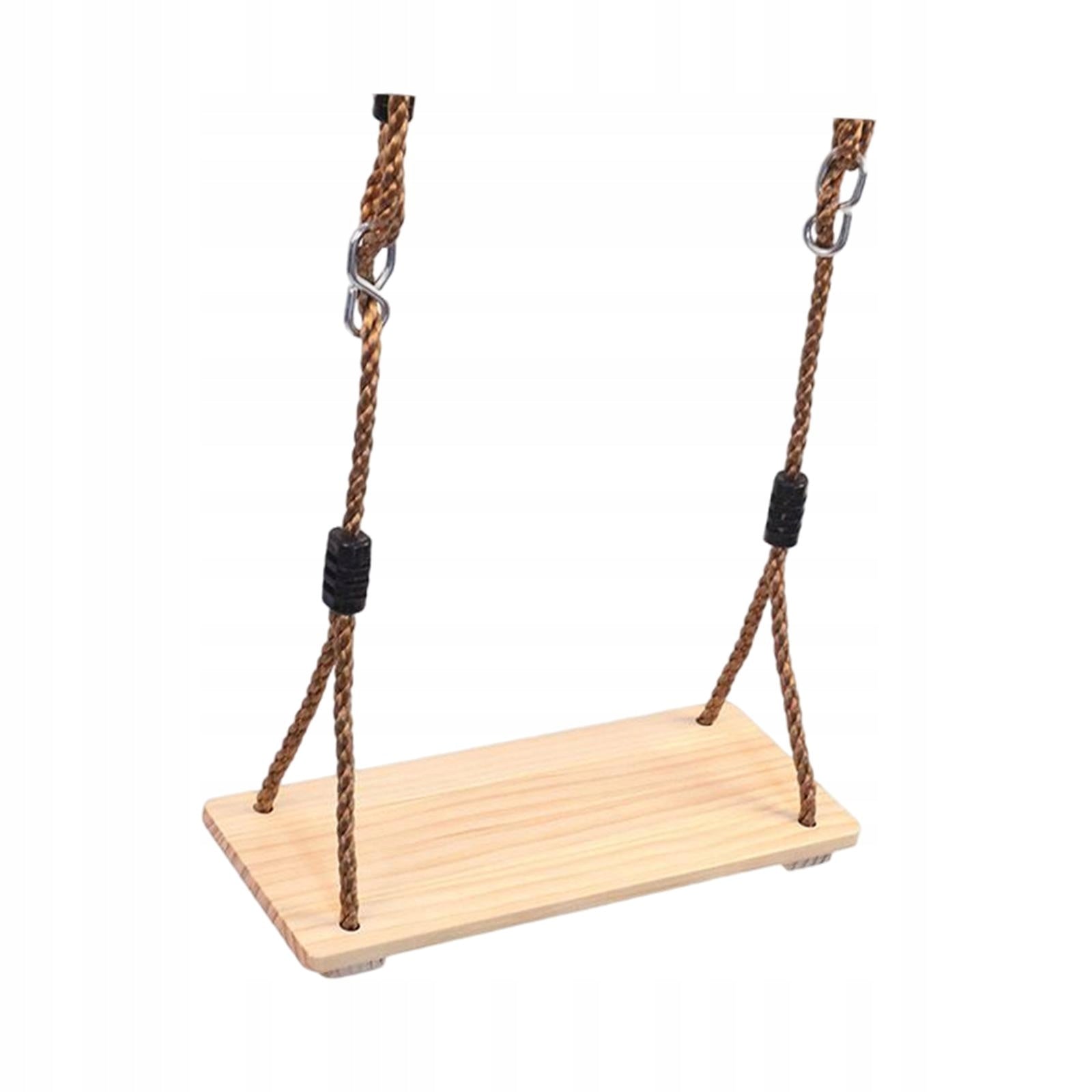 Wood swing Seat with Adjustable Rope for Children
