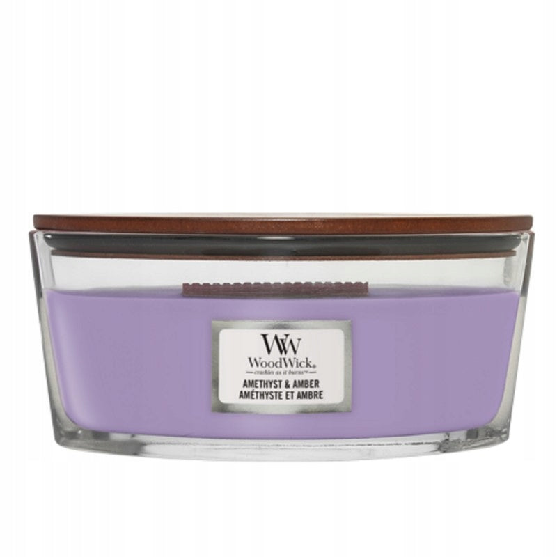 WoodWick Duftkerze Amethyst &amp; Amber 453,6 g 