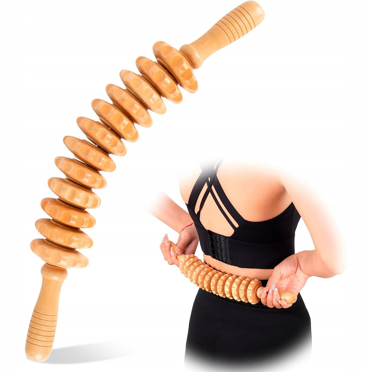 Wooden Anti-Cellulite Massager – Natural Maderotherapy Packaging status original