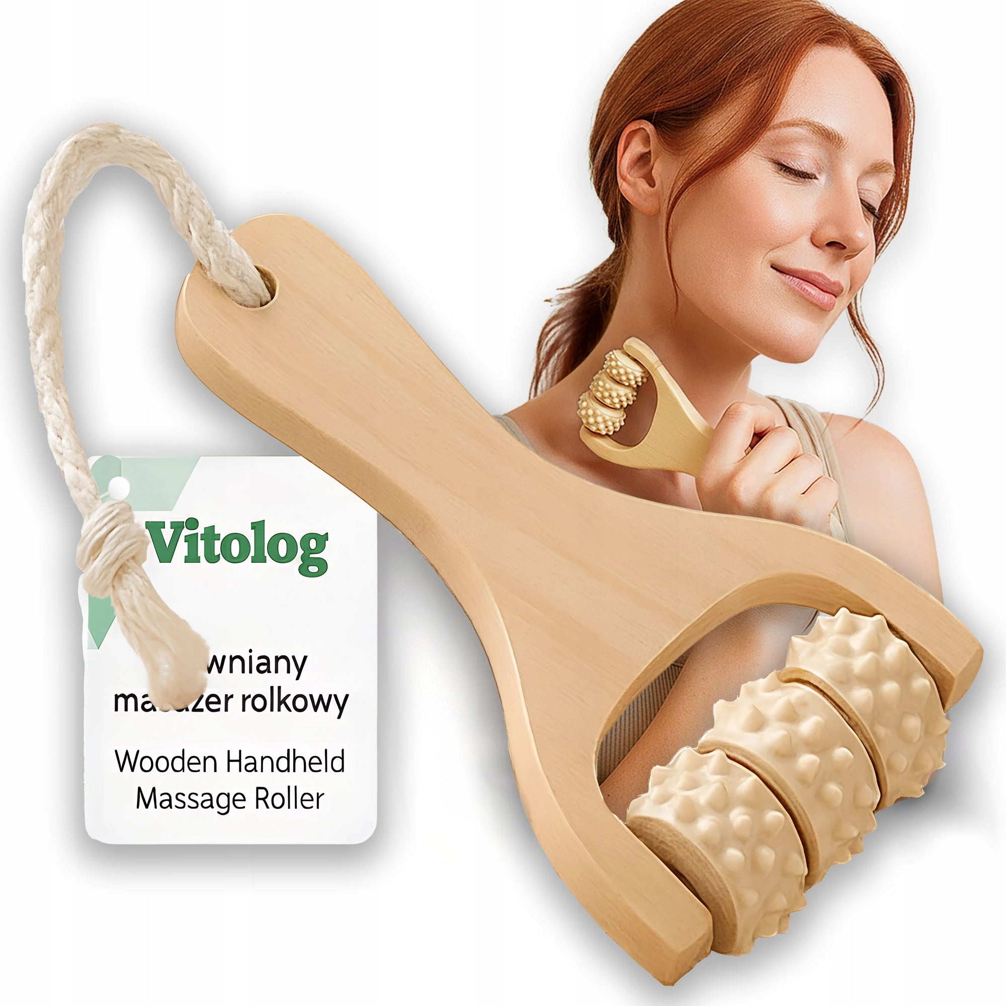 Wooden Anti-Cellulite Massager for Body Legs Abdominal Arms Thigh Cellulite