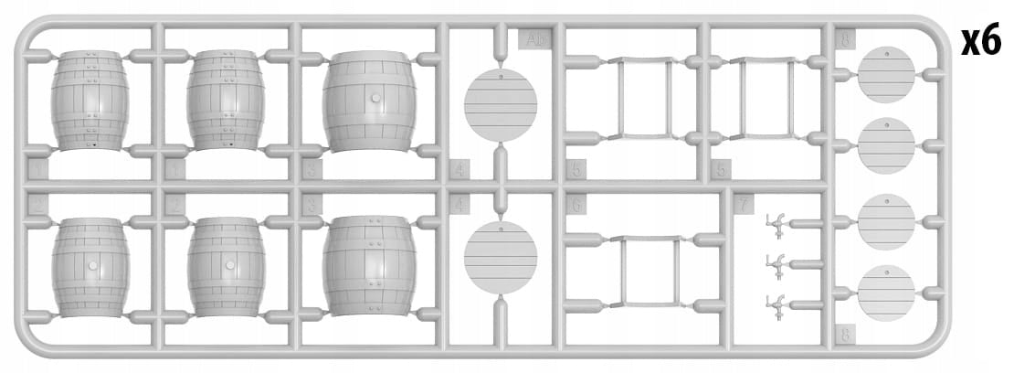 Konstruktorius Miniart - Wooden Barrels, 1/35, 35632