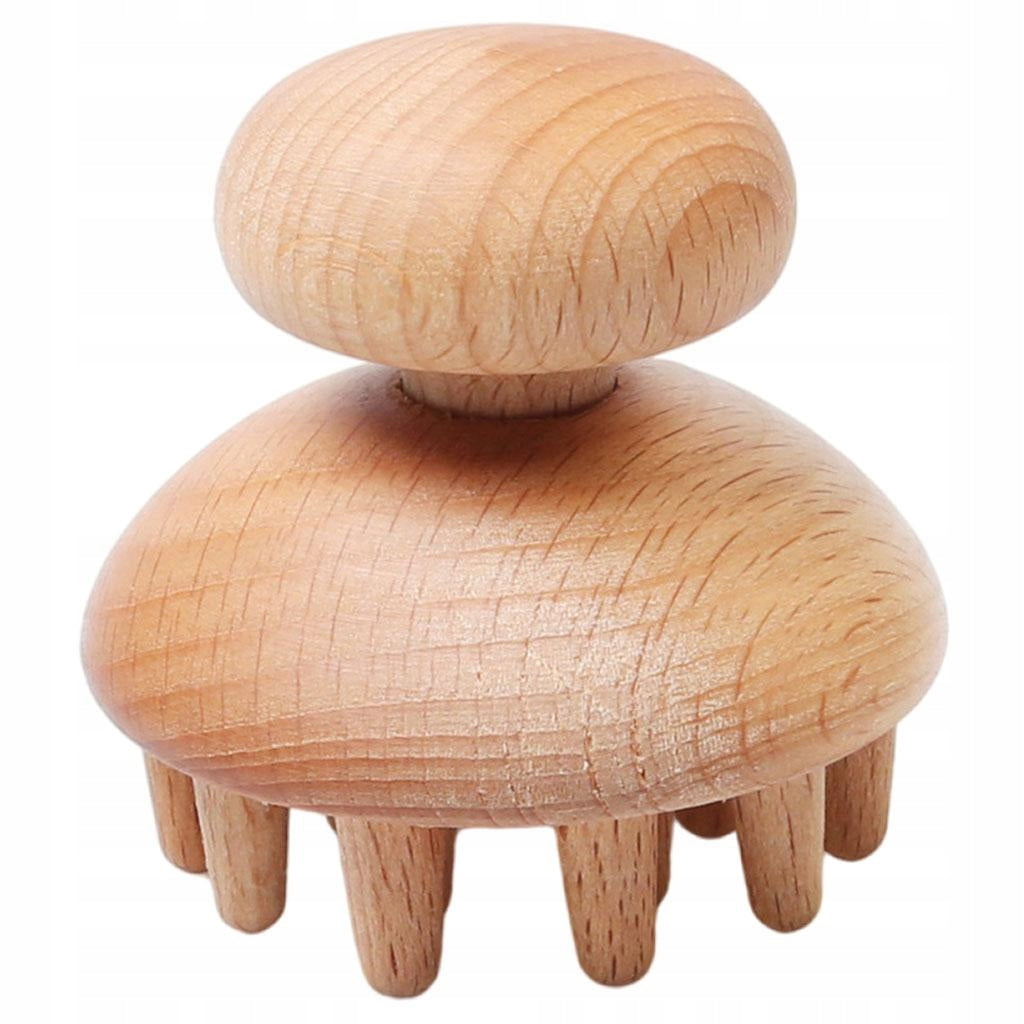 Wooden Body Massage Tool Foot Reflexology Acupuncture Thai Großer Pilz