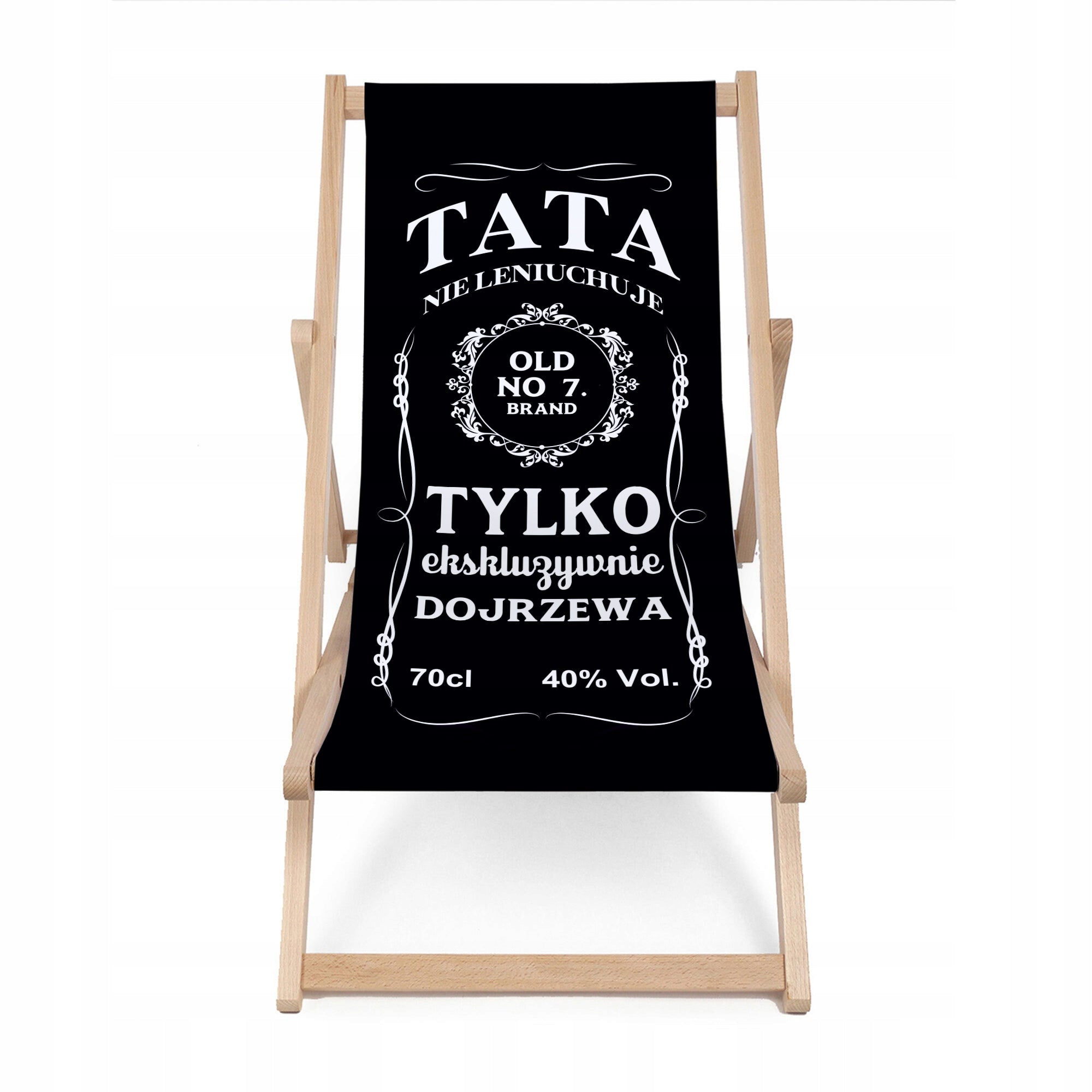 Wooden Deckchair Classic Dad Father's Day Garden Folding Gift Manufacturer code 100