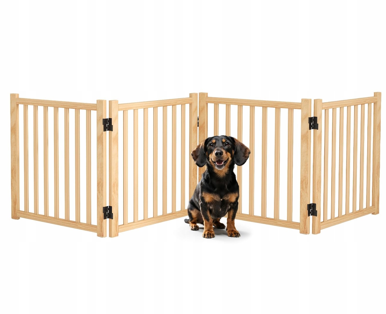 Wooden Dog Goal, Pet Fence, 4-Piece
