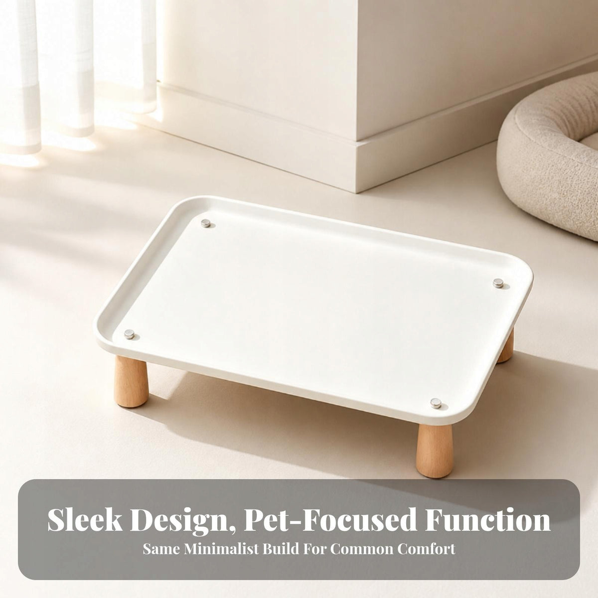 Wooden Elevated Pet Feeding | Easy to Clean Surface, Riser Stand Small a Manufacturer code 02064128267