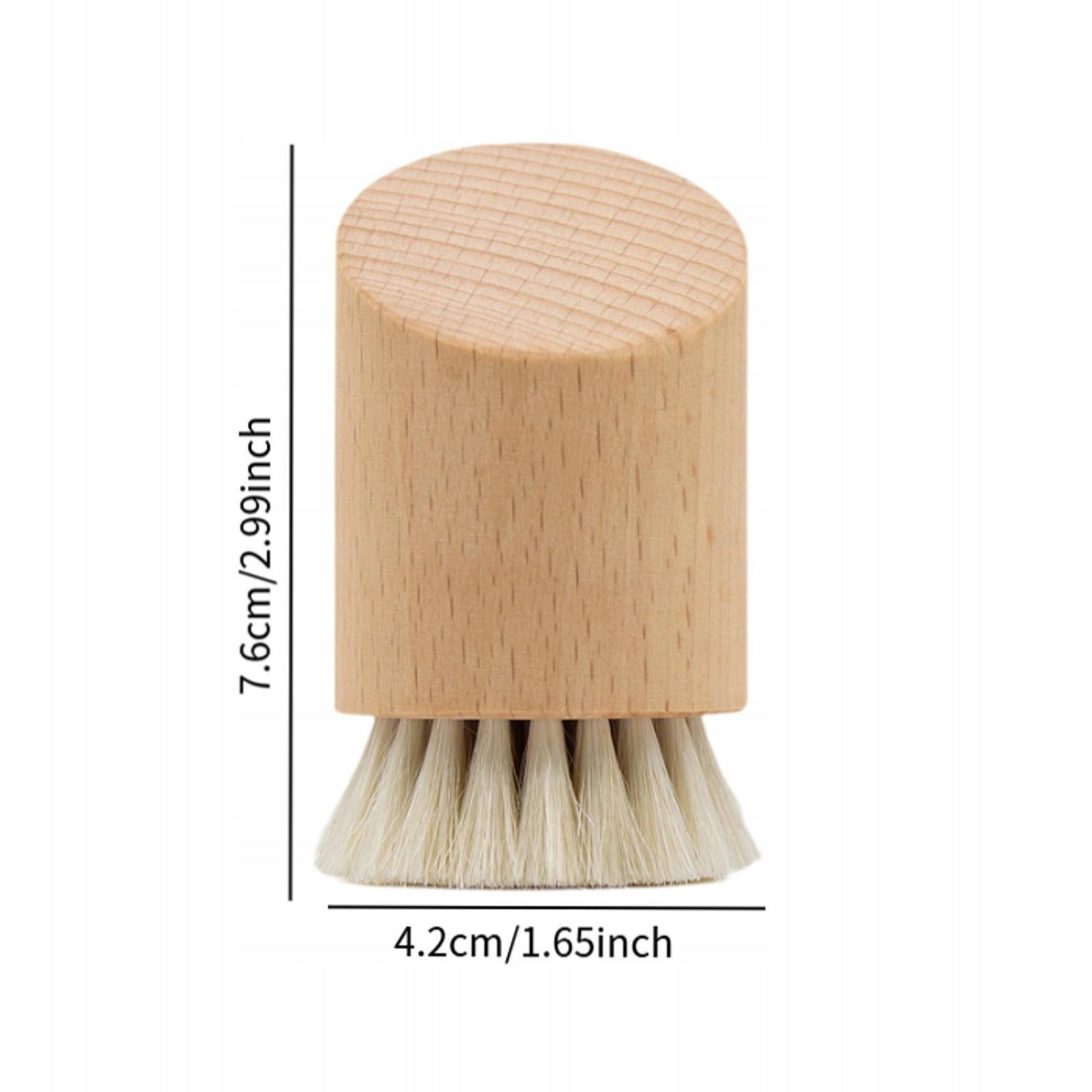 Wooden Face Scrubber Natural Bristles Deep Cleaning Accessory Skin Medical device no