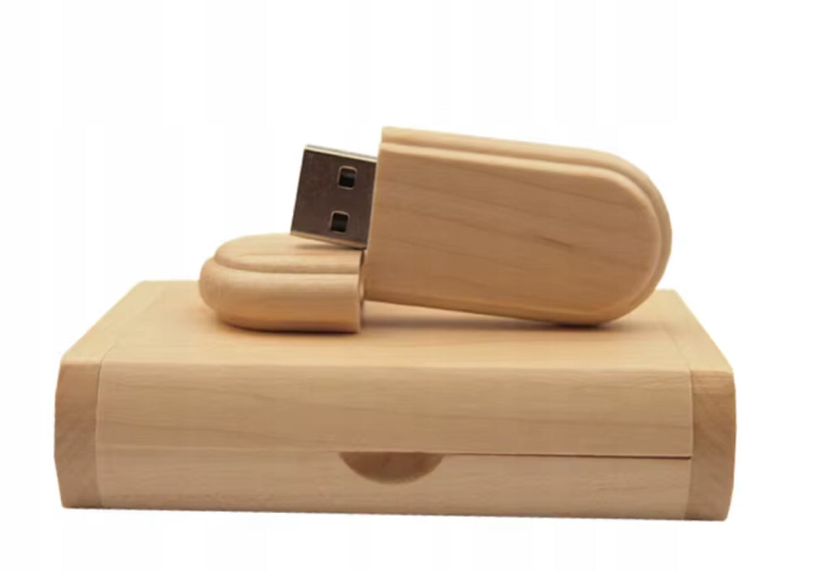 Wooden Flash Drive 128gb USB 2.0 Flash Drive Portable GIFT BOX