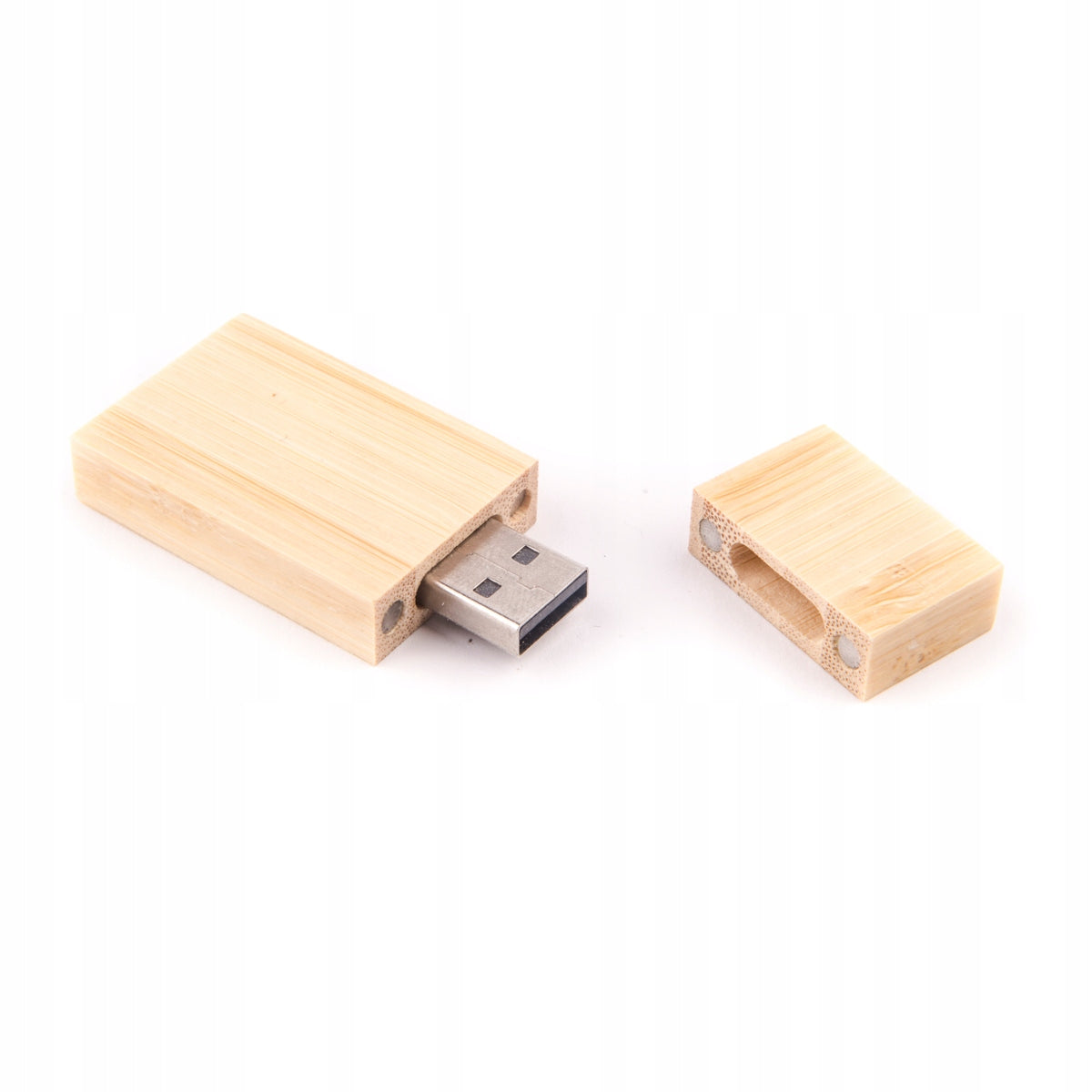 Wooden Flash Drive Light Maple Wide 512 MB