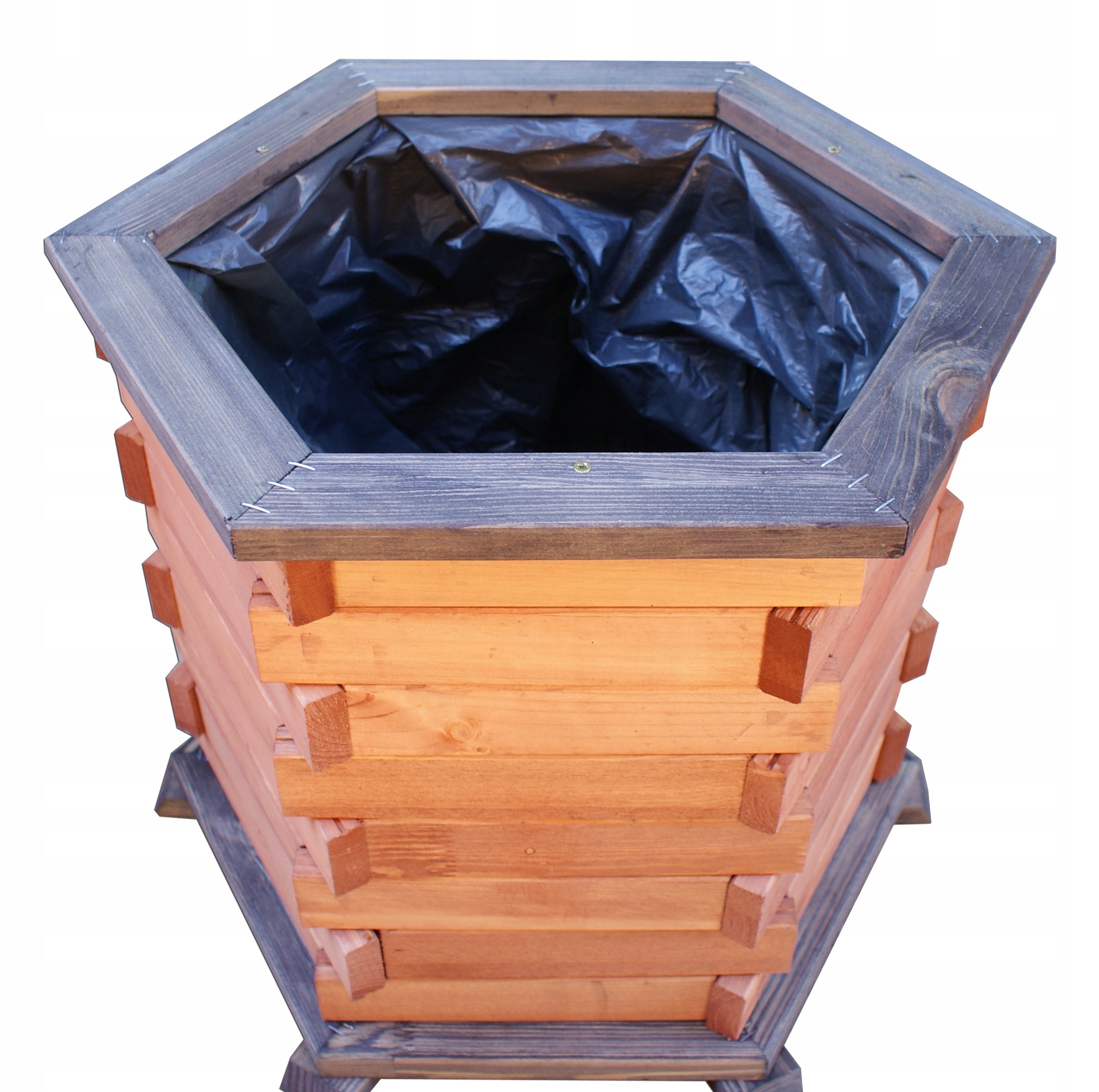 Wooden Flower Planter Large Wooden for Garden Product width 50 cm