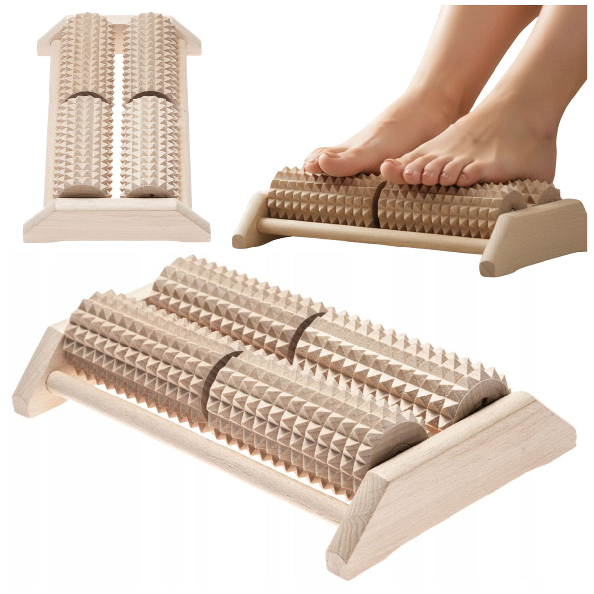 Wooden Foot Massage Roller Massager for Traditional Acupressure