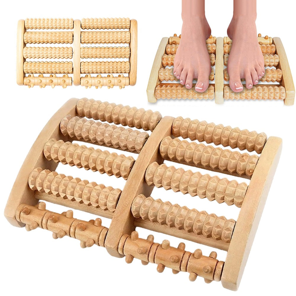 Wooden Foot Massager Double Body Massage Relaxing Non-Slip