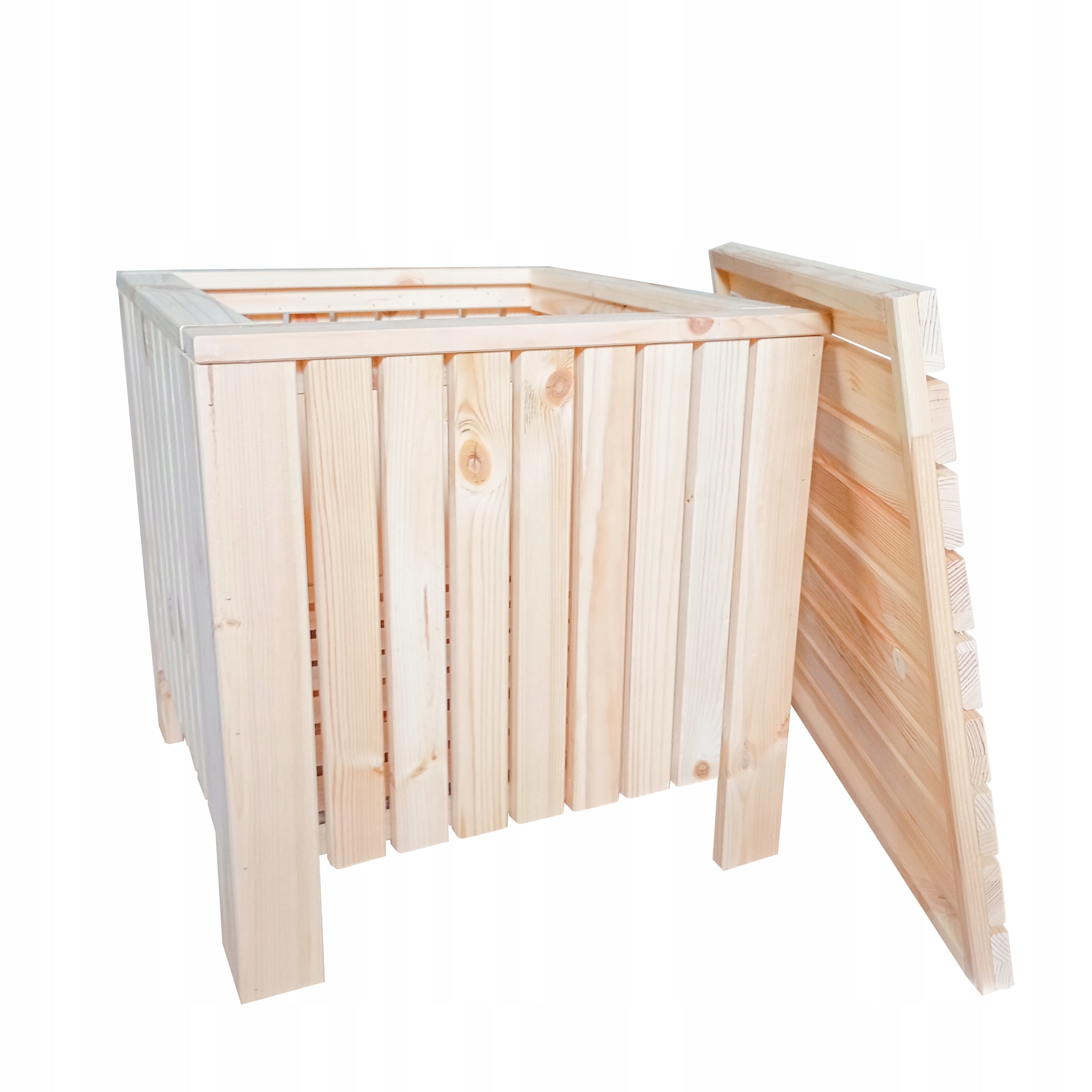 Wooden Garden Chair and Garden Planter with Cover for Terrace Balcony Manufacturer no brand