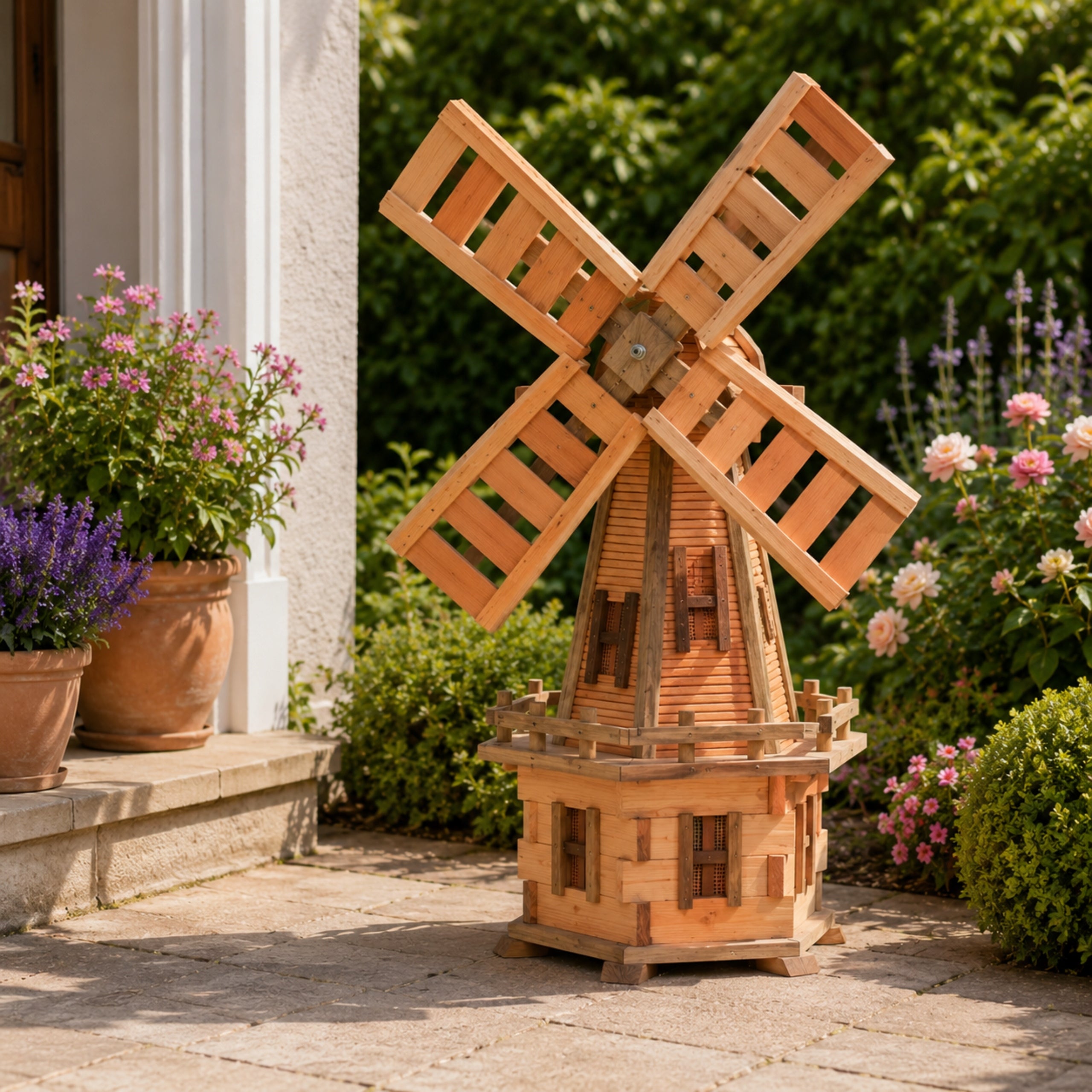Wooden Garden Windmill 130 cm WK5 - Decoration, Garden Ornament Manufacturer Dacko-Wood