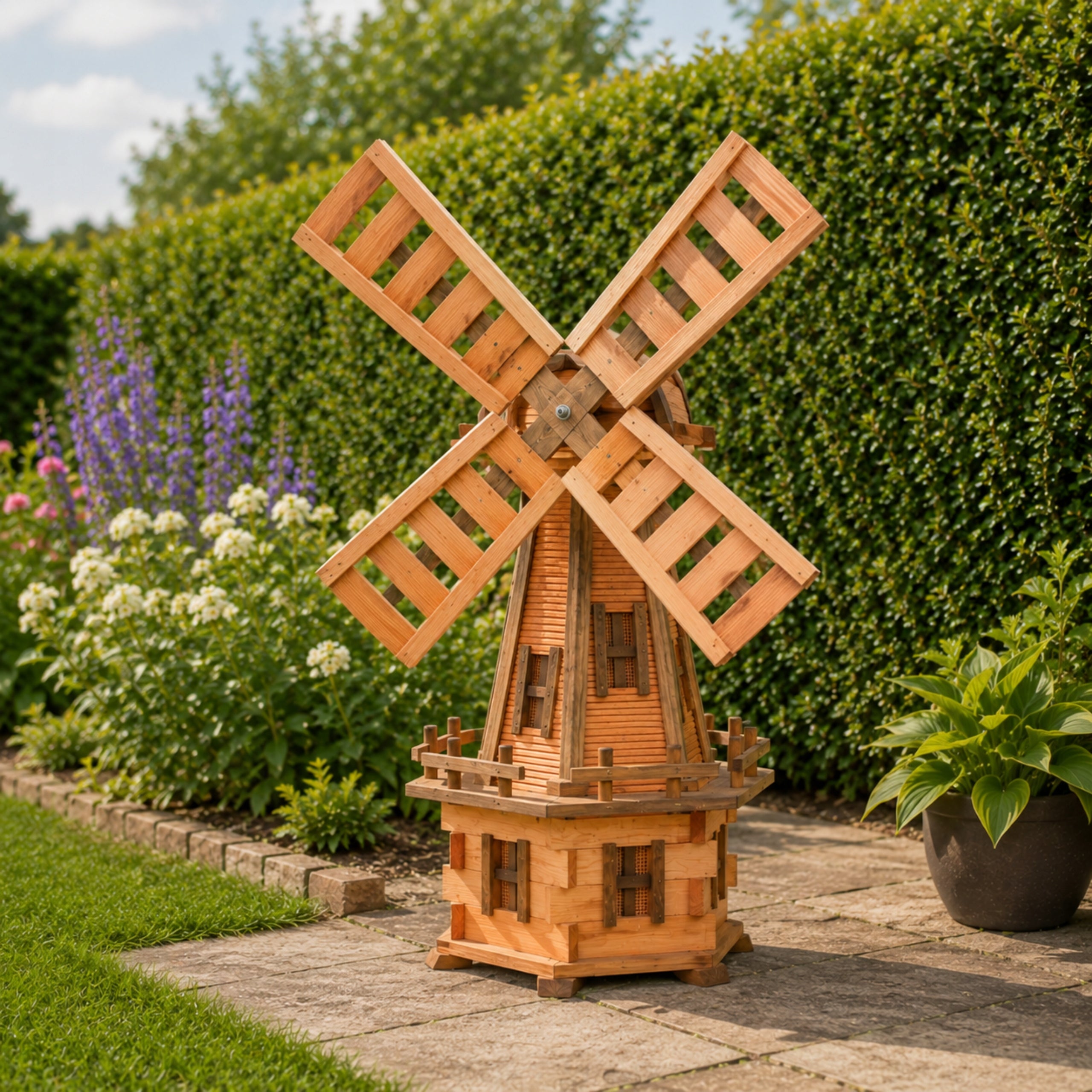 Wooden Garden Windmill 130 cm WK5 - Decoration, Garden Ornament Manufacturer code WKO5