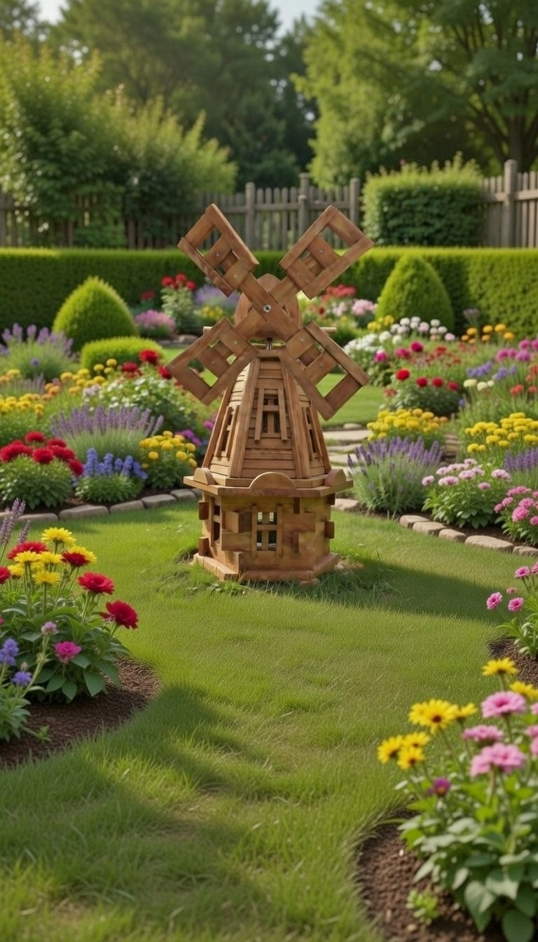 Wooden Garden Windmill Windmills 85cm 3Types Manufacturer code W11