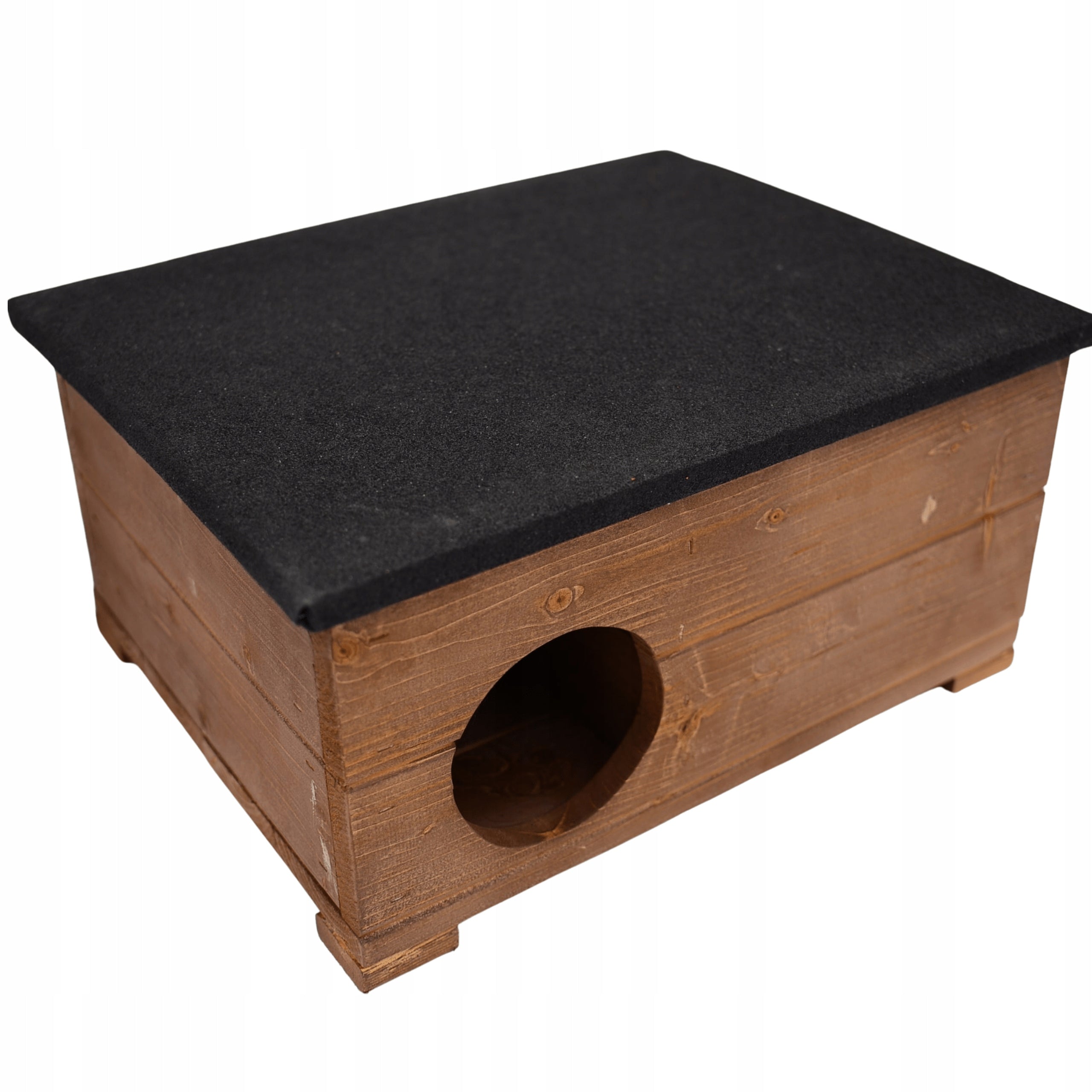 Wooden Hedgehog House Booth Bed Shelter For Small Animals