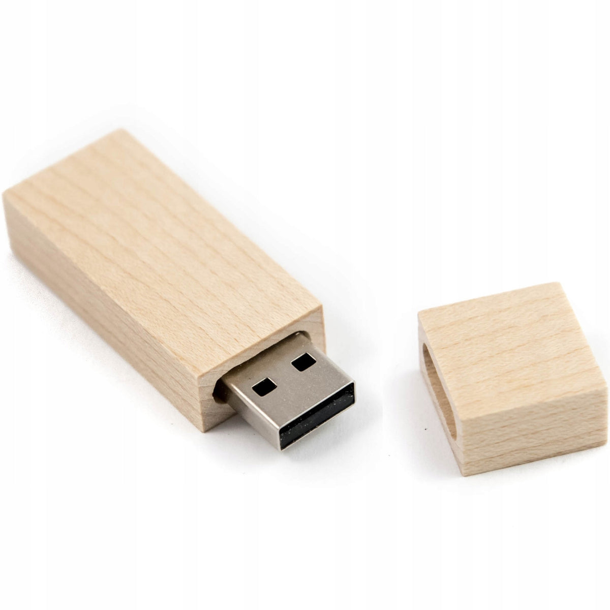 Wooden Light Maple Narrow Flash Drive 512 MB