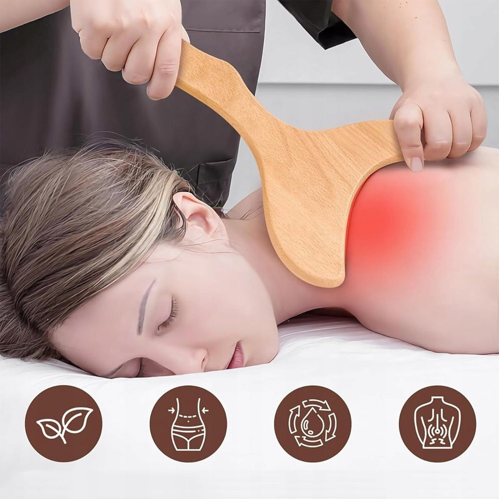 Wooden Massage Set BEDEE 6 Pcs Rolling And Scraping For Gift Packaging status original