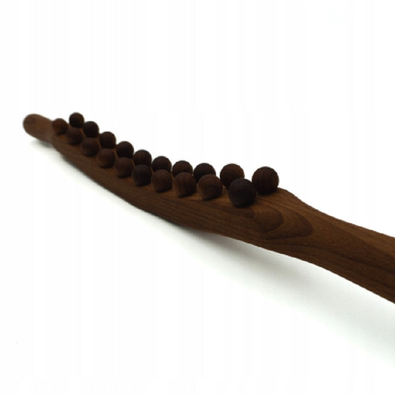Wooden Massager with Beads - Double-Sided Brand no brand