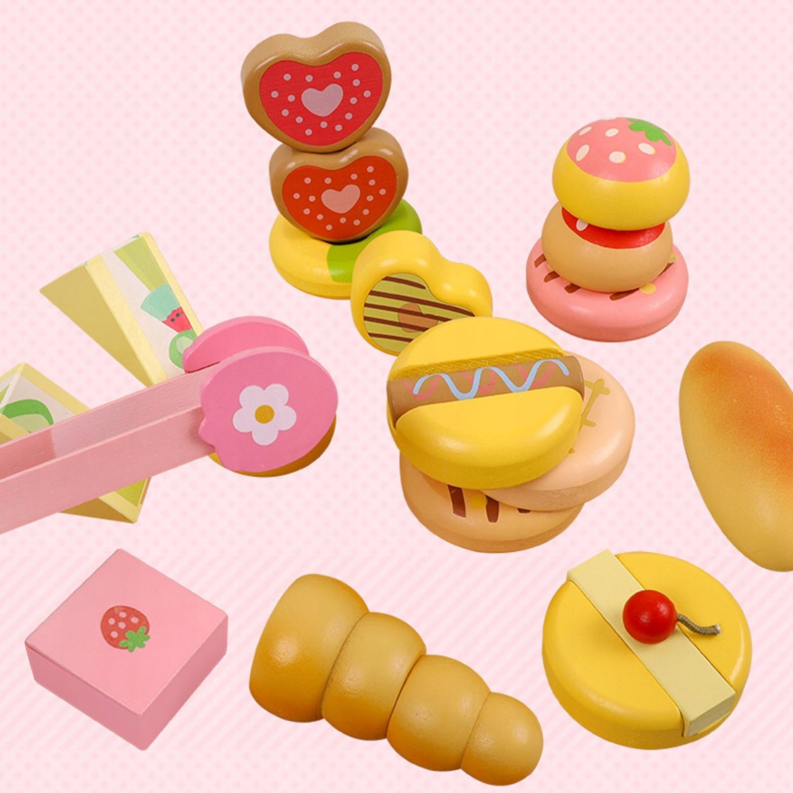 Wooden Miniature Educational Toys Simulated Set Kitchen Play cake set 1000g Manufacturer code perkf-57053149