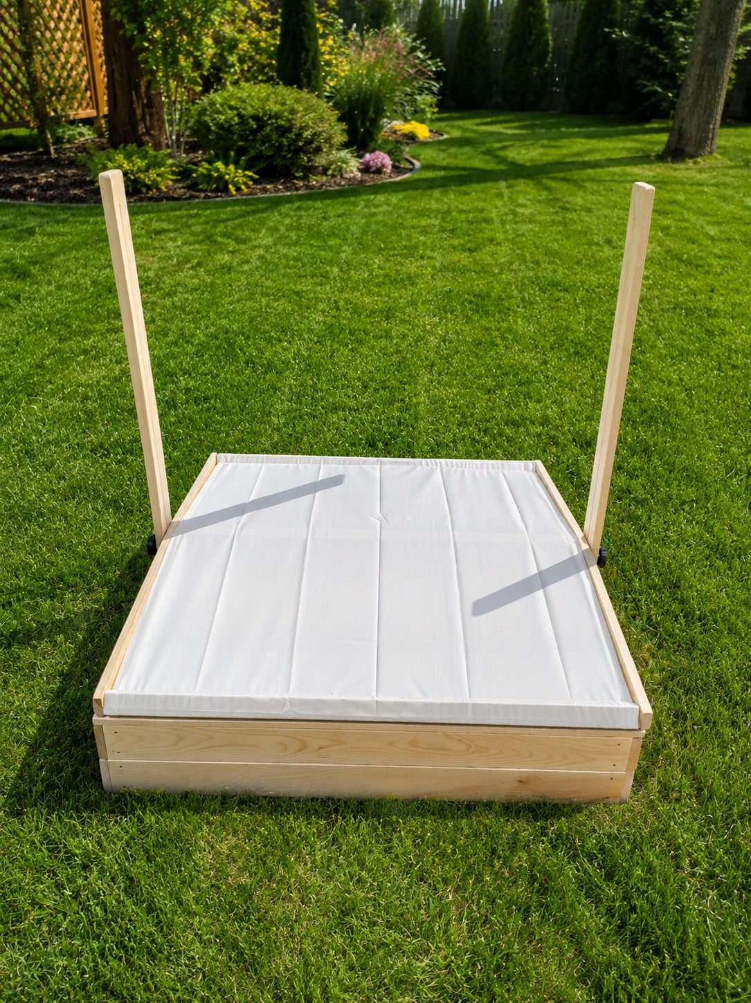 Wooden Sandbox Closed with Canopy 120 cm – Polish Manufacturer Bączek Kind wooden