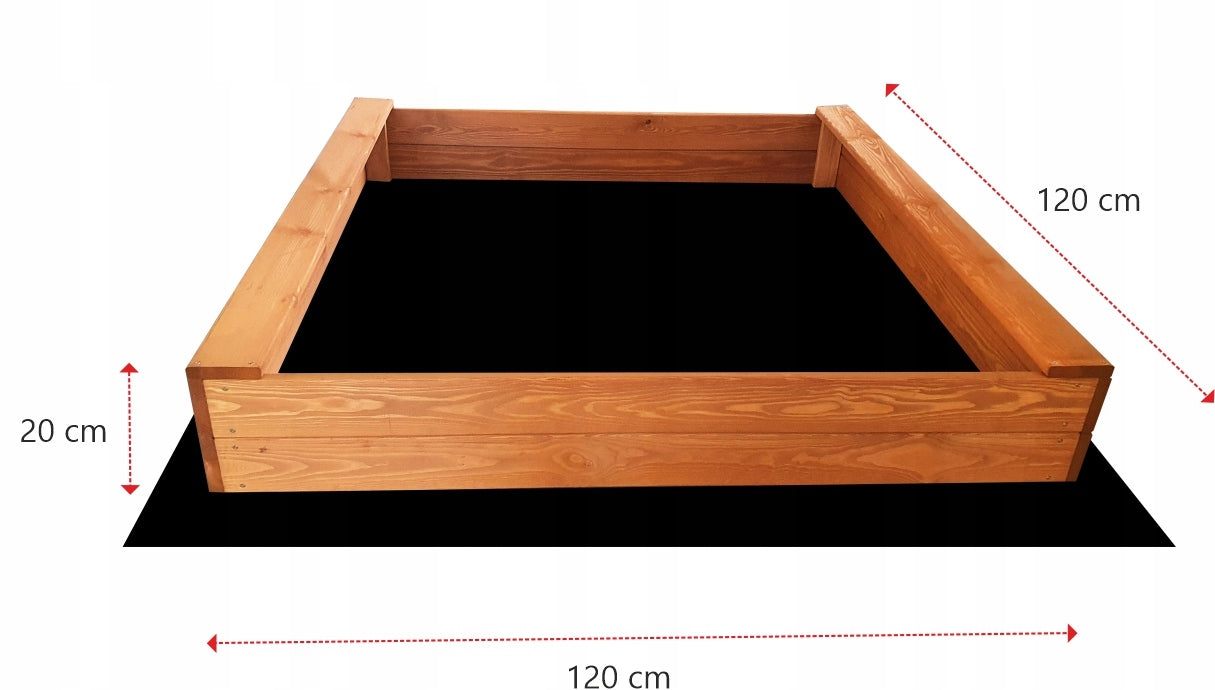 Wooden Sandbox Impregnated SLIM 120 FREEBIE for Children Manufacturer code PS 120 IMP SLIM