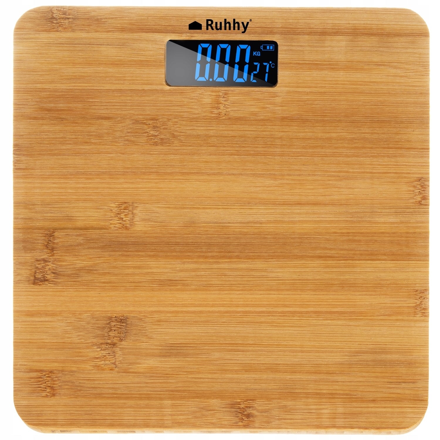 Wooden Scale Bamboo Electronic Bathroom up to 180 kg LCD Digital