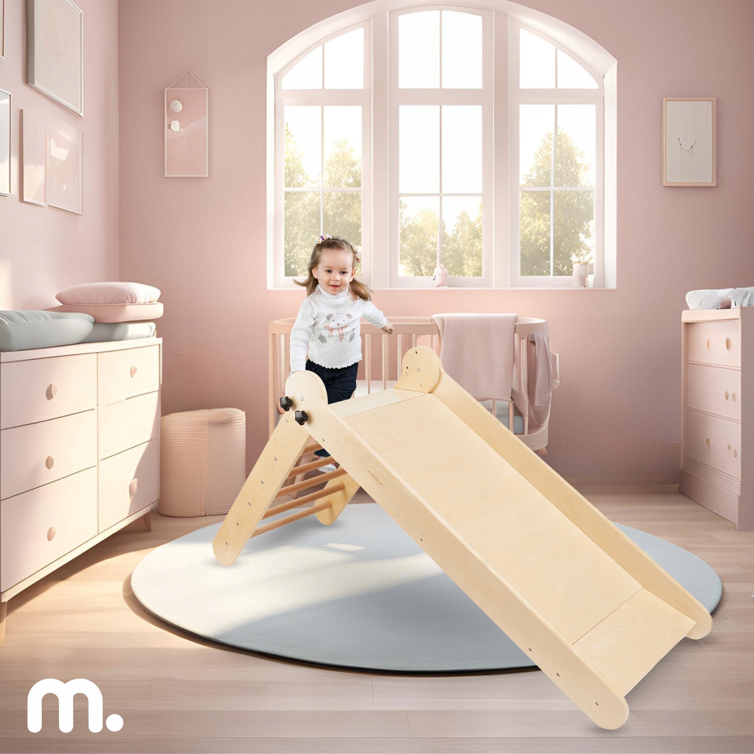 Wooden Slide with Ladder for Children for Montessori Room Fun EAN (GTIN) 5900168938250