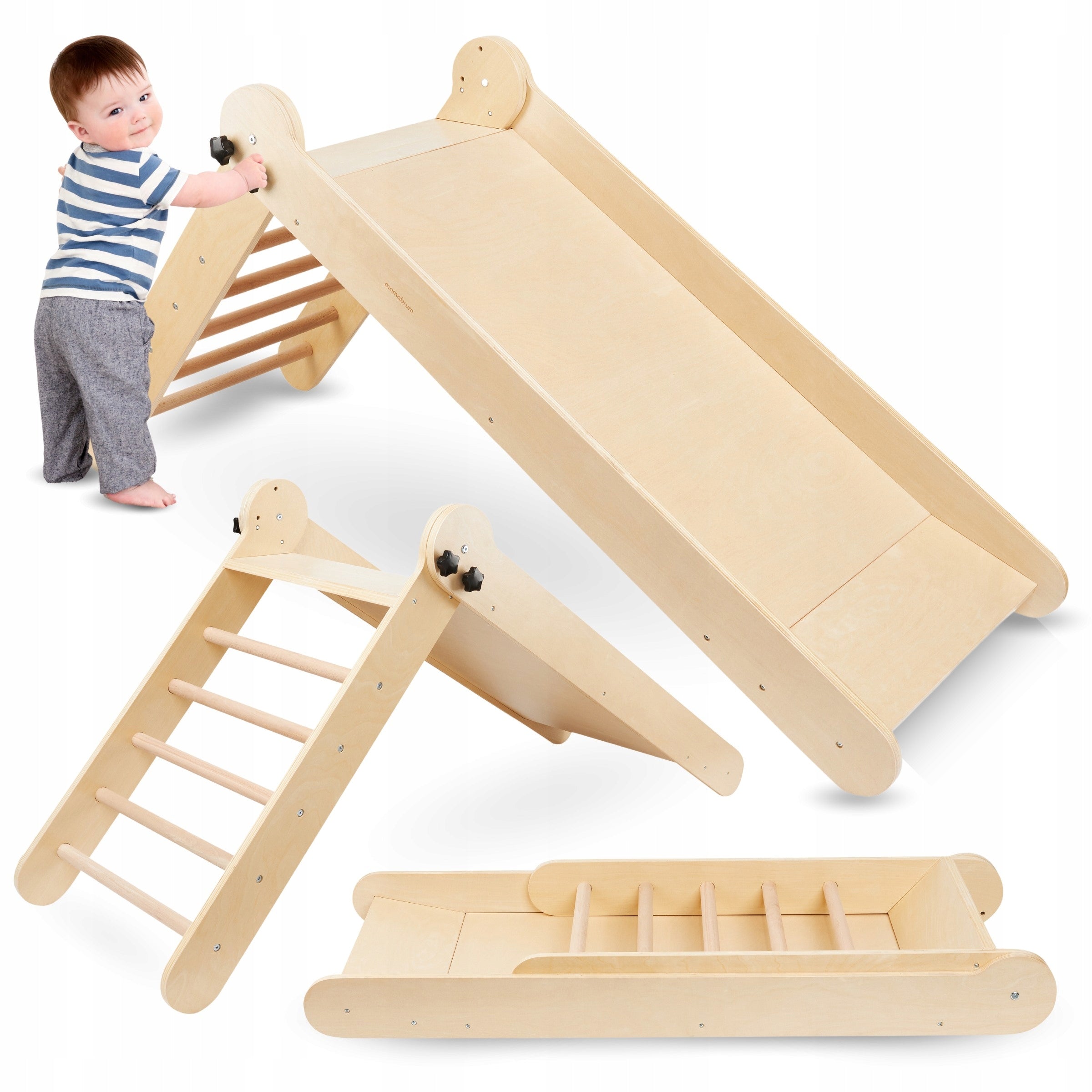 Wooden Slide with Ladder for Children for Montessori Room Fun