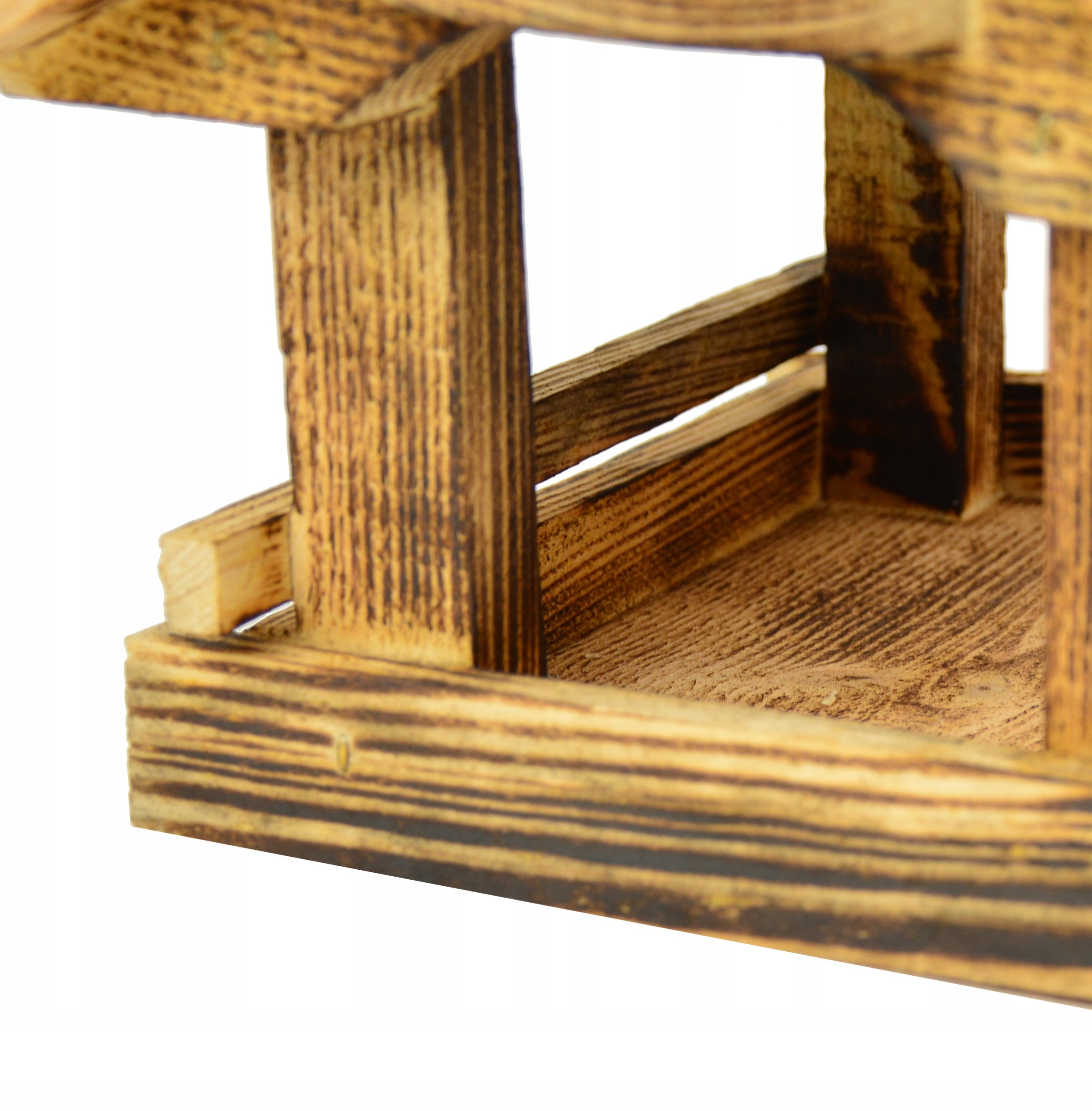 Wooden Tanned Wood Bird Feeder Product width 30 cm
