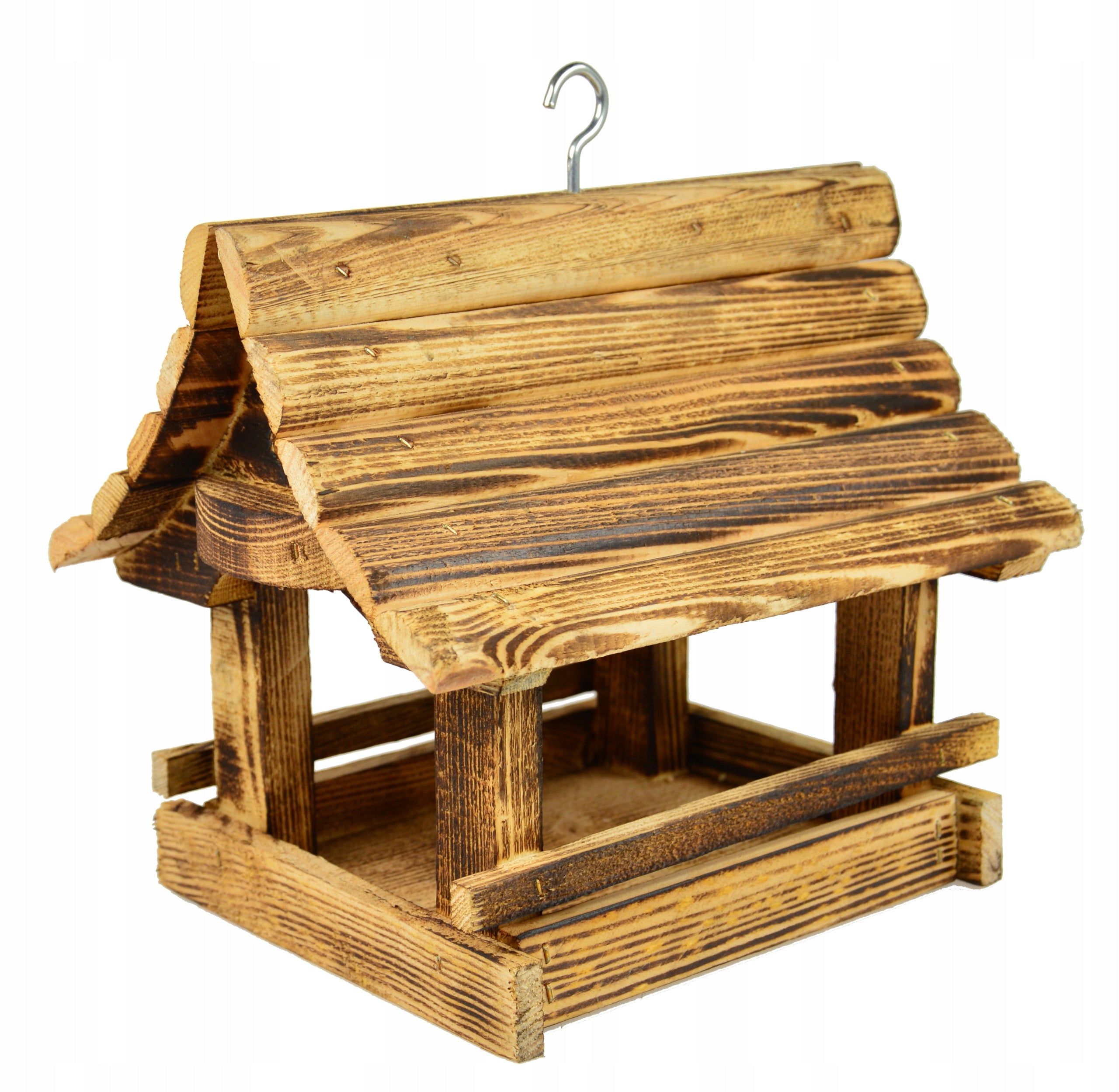 Wooden Tanned Wood Bird Feeder Type nesting box (feeder)