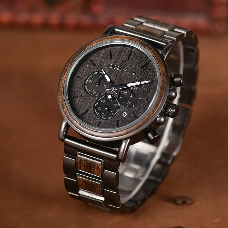 Wooden Watch Bobo Bird Q26-1 Mens Bobobird Brand Bobo Bird