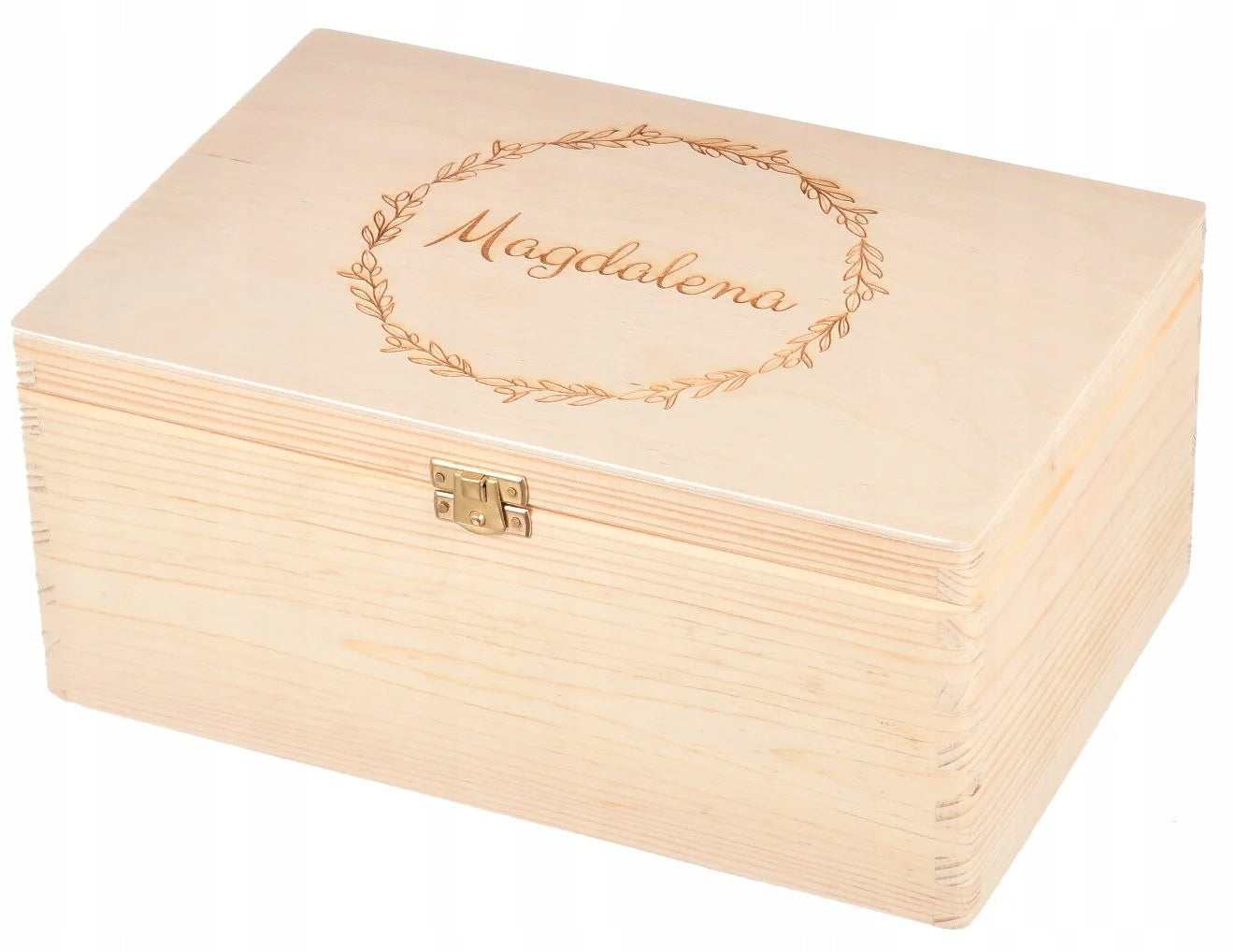 Wooden box name engraving gift