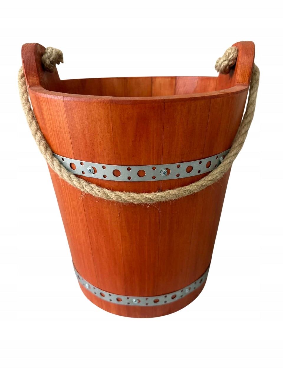 Wooden bucket decorative bucket for well cebrzyk Colors 9,8L