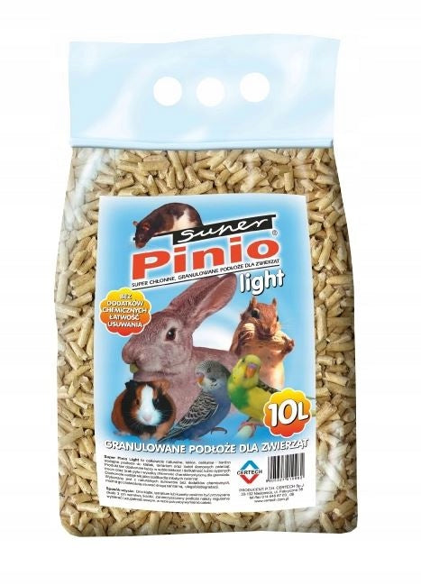 Wooden cat litter Super Pinio Light 10L Wooden litter substrate Manufacturer code 10760