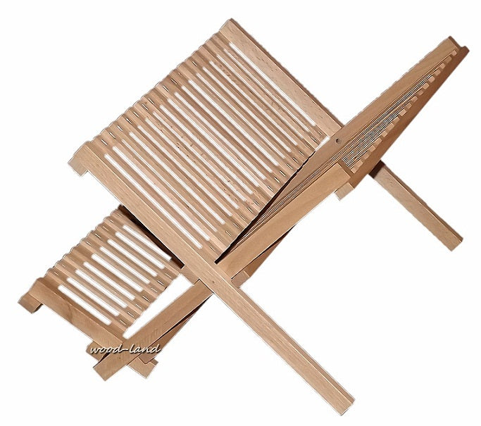 Wooden dish drainer dryer + spatula Color other