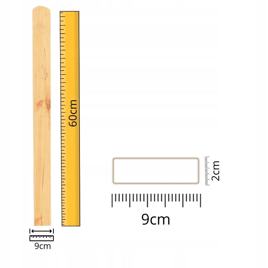 Wooden fence bars 60 cm balaski DRY every dimension wz 13 Manufacturer code 60
