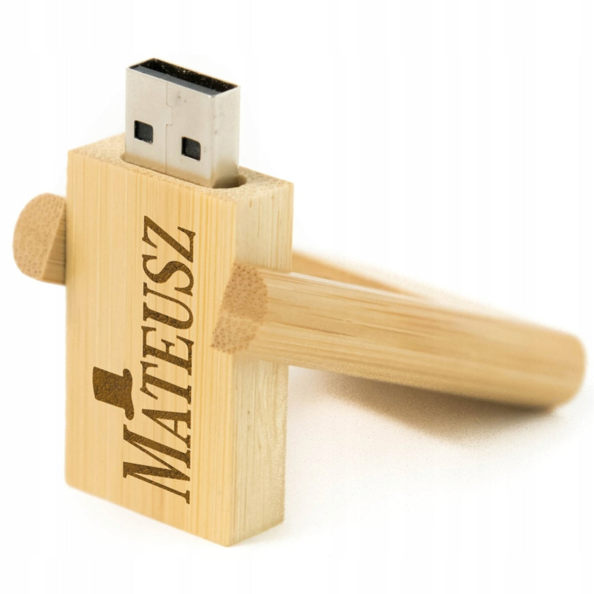 Wooden flash drive ENGRAVING NAME 64GB USB 2.0 Personalized names