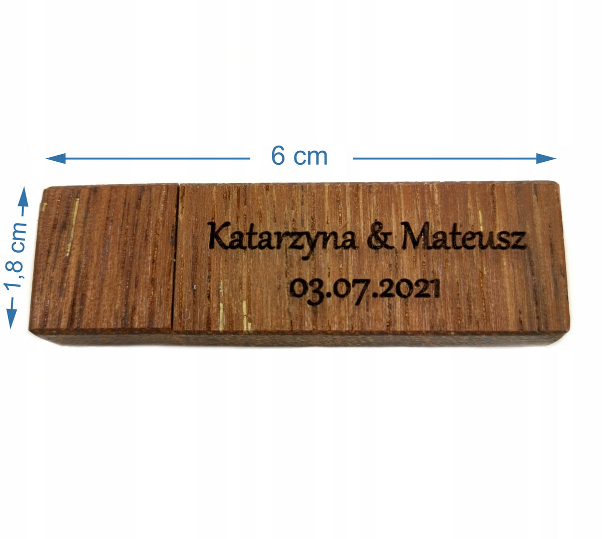 Wooden flash drive Goodram 32gb with engraving wedding | patterns | usb 3.0 Manufacturer code Renifer