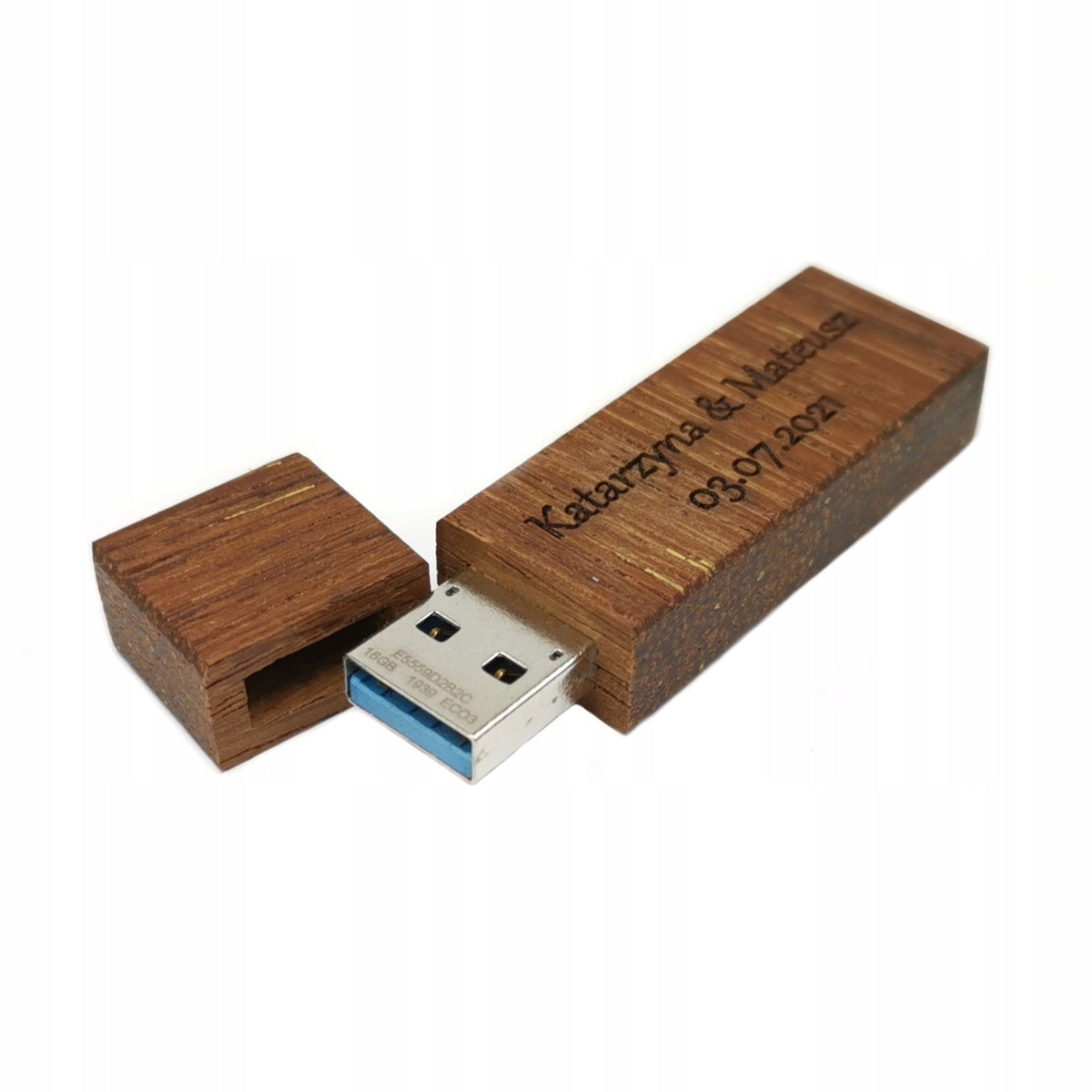 Wooden flash drive Goodram 32gb with engraving wedding | patterns | usb 3.0