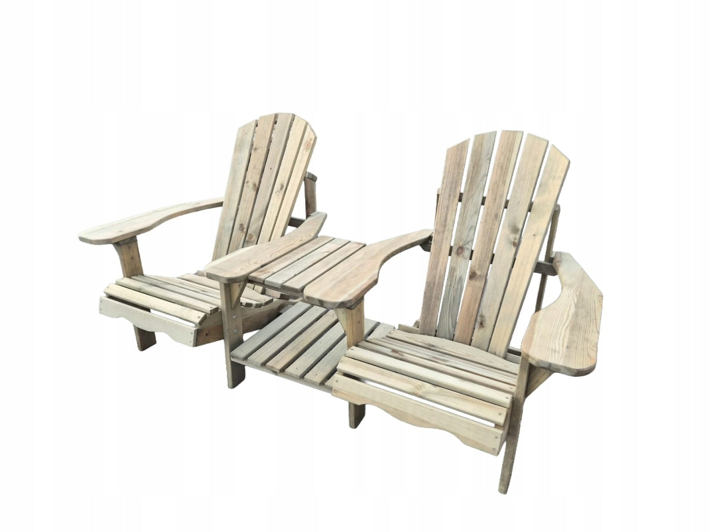 Wooden garden chairs + table SUPER COMFORTABLE + impregnation + brush Kind Other