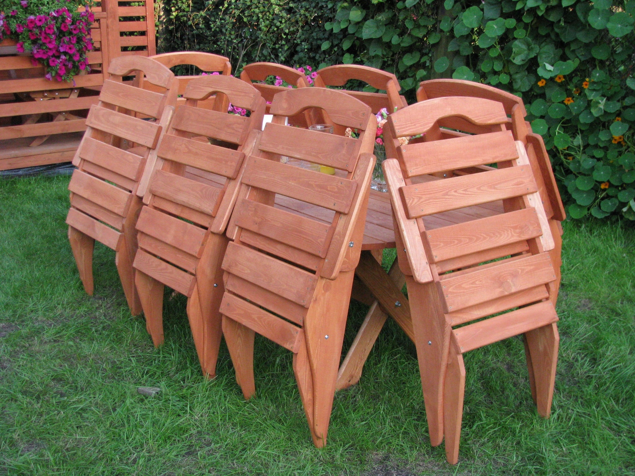 Wooden garden furniture, folding patio furniture, garden furniture set Manufacturer code Meble ogrodowe typ S