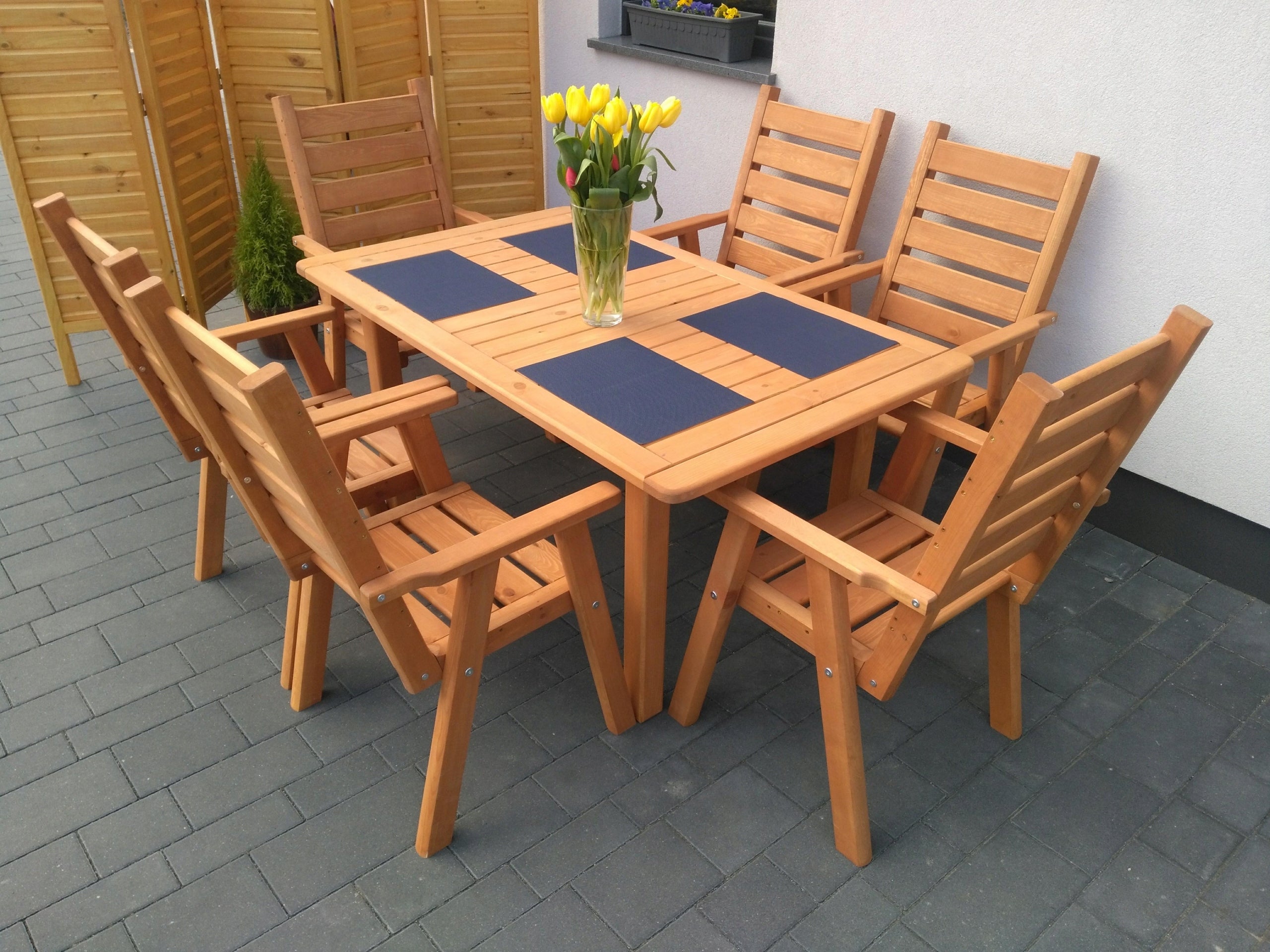 Wooden garden furniture, patio furniture set, garden furniture set Manufacturer code Meble ogrodowe typ L