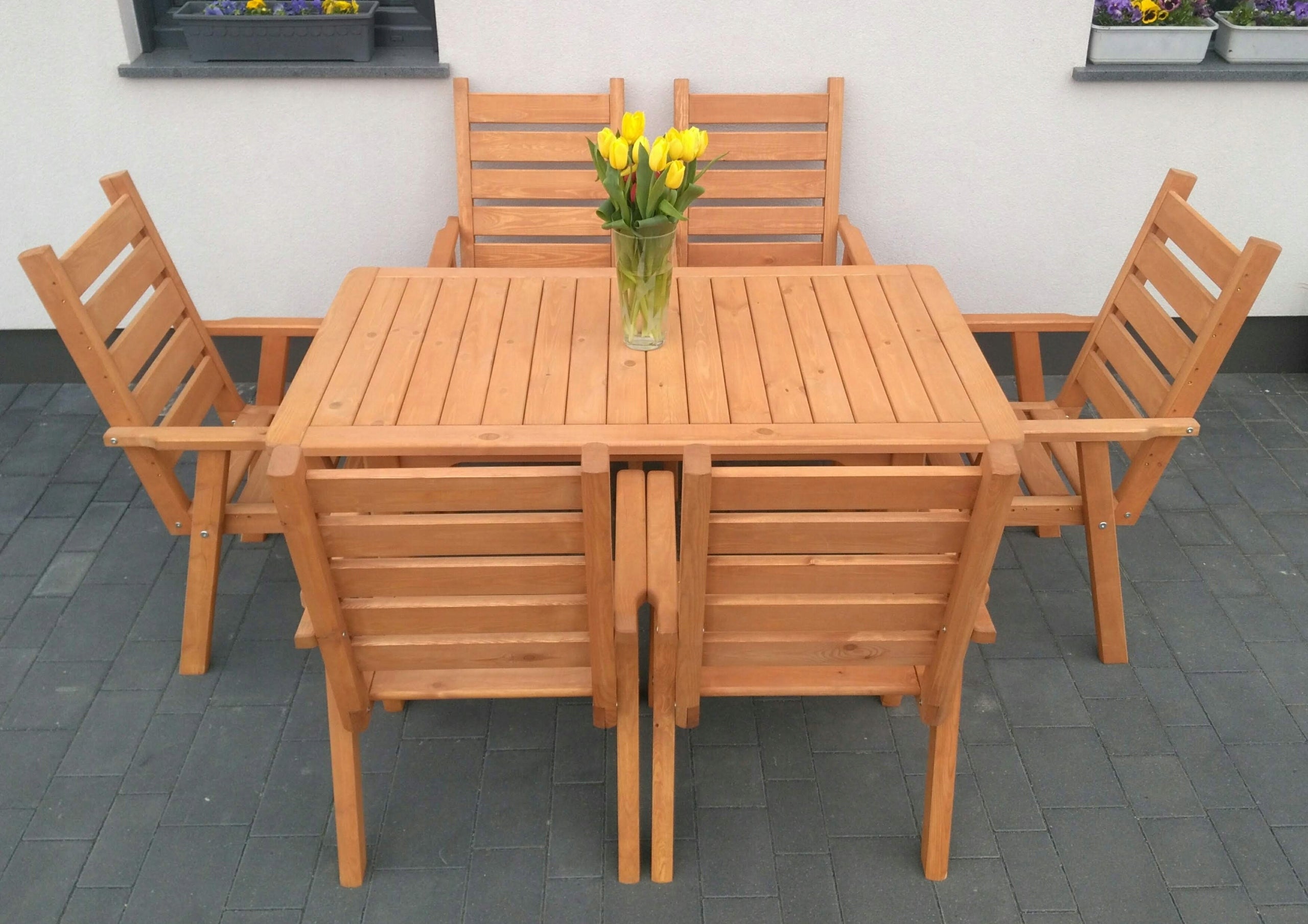Wooden garden furniture, patio furniture set, garden furniture set Set contents chair table