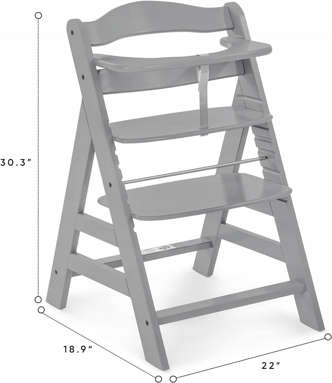 Wooden high chair Hauck Alpha +B adjustable solid headband Manufacturer code 66144